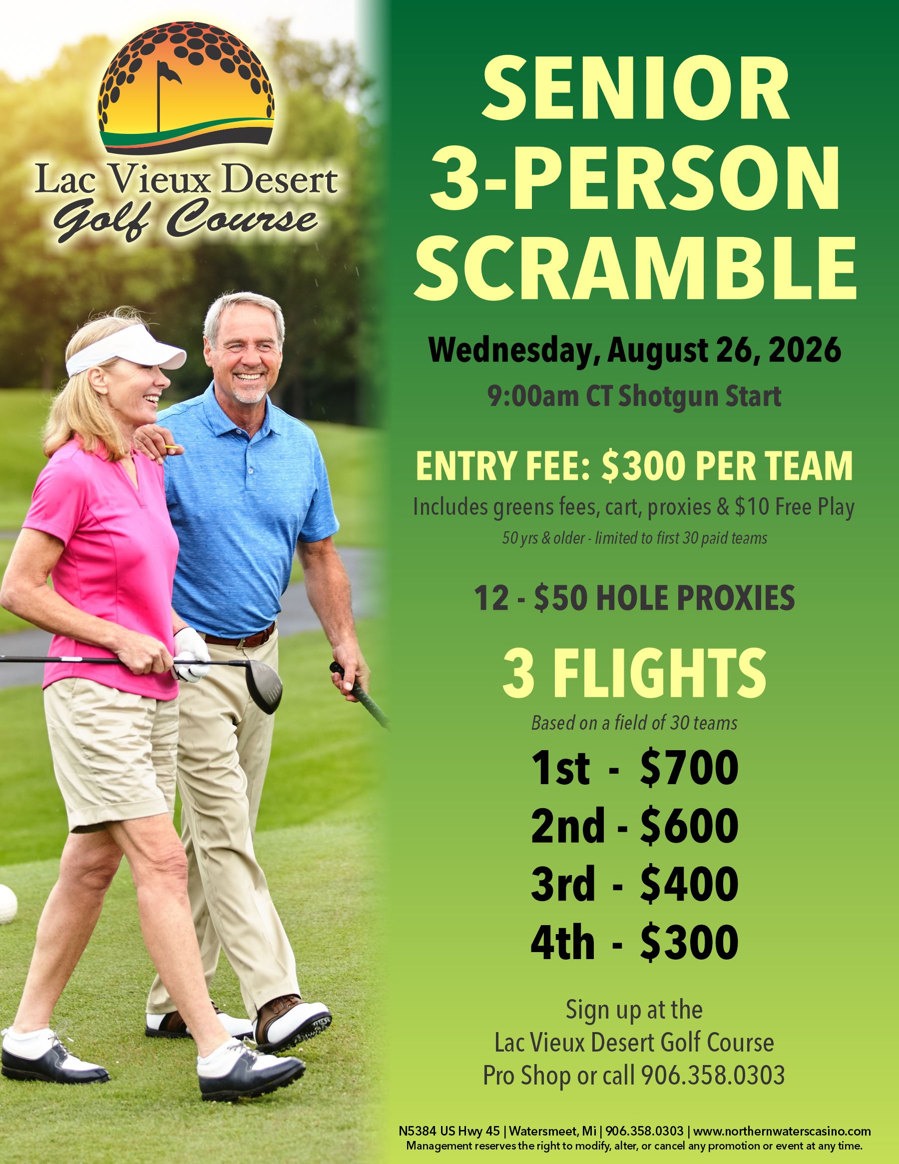 Senior 3 - Person Scramble